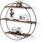 3 Tiers Round Wall Mounted Floating Shelf for Bathroom Bedroom Living Room Decor